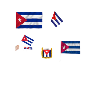 Gagliardetto personalizzato personalizzato di scambio nazionale di Cuba bandiera appesa qualsiasi paese squadra sportiva di calcio porta finestra porta auto decorazione - Product Image 3