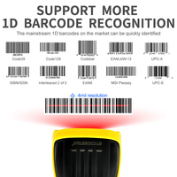 Lector de Códigos de Barras Inalámbrico de Mano GTCODESTAR X-620E, Escáner de Códigos de Barras Láser, Pistola de Escaneo de Códigos de Barras 1D para Inventario y Supermercados