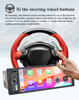 Sistema de Audio para Auto F133 2+32GB 1Din, Radio con Pantalla OLED de 6.86 Pulgadas, Android, con Car Play Inalámbrico, Cámara para Auto, Reproductor de DVD MP5