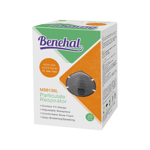 Niosh untuk N95 respirator industri & masker cat katun masker debu bersertifikat dengan Filter karbon EN149 untuk penggunaan industri - Product Image 5