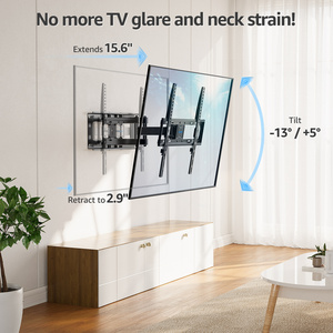 Soporte de montaje en pared para <span class=keywords><strong>TV</strong></span> MOUNTUP Full Motion de 32-65 pulgadas hasta 100 LBS Soporte de madera y metal resistente con función giratoria - Product Image 2