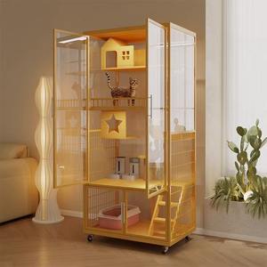 Büyük Kedi Kafesi Cam Panoramik Süper Lüks Kapalı Evcil Hayvan Evi Uzay Tasarımlı - Product Image 3