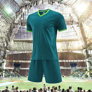 Gençlik futbol özel Polyester örgü futbol formaları forması için toptan özel tam üniforma seti - Product Image 3