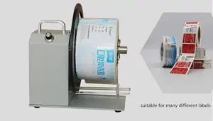 Máquina de rebobinado de etiquetas X3, rebobinador de etiquetas eléctrico automático de dos vías de 120mm