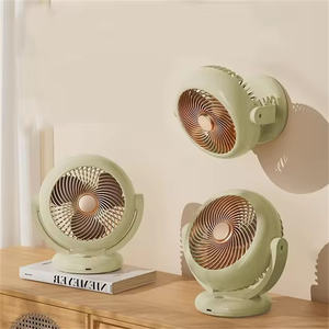 مراوح طاولة ميكانيكية عالية الجودة قابلة لإعادة الشحن لتبريد الهواء ، مروحة لاسلكية صغيرة USB بثلاث سرعات كبيرة مزدوجة من الرياح ومروحة - Product Image 2