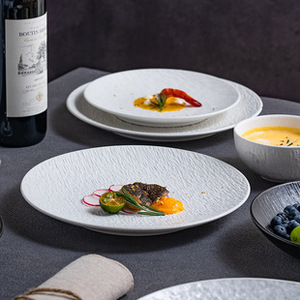 Assiettes plates rondes en porcelaine fine <span class=keywords><strong>blanche</strong></span> pour la maison, l'hôtel, les mariages, Noël, la pâtisserie, la vaisselle de table, vente en gros - Product Image 4