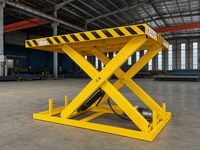 Table élévatrice électrique stationnaire 1000 kg, plateforme à ciseaux fixe pour le transfert de marchandises en entrepôt et l'équipement de manutention en usine
