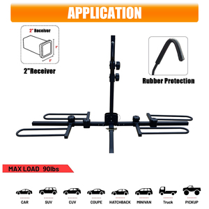 OEM Factory Alloy Steel <strong>Tow</strong> <strong>Bar</strong> Rear Mounting Bike Carrier Bicycle Rack for 2 Bikes <strong>Tow</strong> Hitch Match Bike Rack - Product Image 4