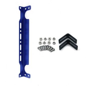 Universal Engine Oil Cooler Mounting <b>Bracket</b> 33cm Aluminum Alloy <b>Black</b> Blue Silver for Retrofit Upgrade - Product Image 5