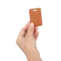 Localisateur GPS intelligent en cuir PU, traceur à chargement sans fil, étiquette anti-perte iOS Android pour animaux de compagnie, clés, bagages, passeport