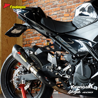 Système d'échappement complet en fibre de carbone avec collecteur pour Kawasaki Ninja 400 Z400 - Prix de gros usine Forsound
