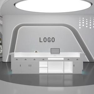 Bureau d'accueil moderne et minimaliste en marbre pour les établissements <span class=keywords><strong>de</strong></span> formation, les bureaux, les entreprises et les halls d'hôtels - Product Image 3