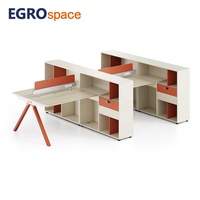 EGROspace – Poste de travail modulaire pour personnel de bureau, design moderne et populaire, avec écran de séparation
