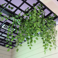 Décoration de plafond en plantes vertes artificielles pour restaurant, hôtel, verdure suspendue, décoration de plafond pour mariage