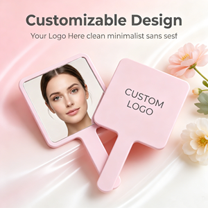 Espejo de Mano Cuadrado Portátil para Belleza y Cuidado de la Piel, Venta Directa de Fábrica 2026, con Logotipo Impreso, Ideal para Regalo - Product Image 1