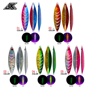 Lichtgevende Metalen <span class=keywords><strong>Jig</strong></span> Aas 80g/100g/120g Vissen Zoetwater Zoutwater Slow Pitch Jiggen Aas - Product Image 2