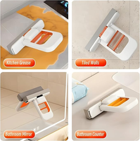 Holamopa-Mini-vadrouille portable en PP avec poignée pliable, petite éponge nettoyante pour la maison, la table et la salle de bain
