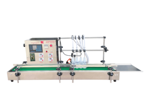 Máquina Automática de Llenado de Líquidos <span class=keywords><strong>con</strong></span> Bomba y Motor de Acero Inoxidable de 4 Cabezales para Vinagre y <span class=keywords><strong>Alcohol</strong></span>, <span class=keywords><strong>con</strong></span> Cinta Transportadora, Ahorro de Energía - Product Image 5