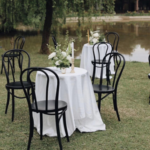 Sedia <span class=keywords><strong>Thonet</strong></span> in <span class=keywords><strong>Ferro</strong></span> Impilabile per Esterni con Cuscino Personalizzato, Colore Legno, per Ristoranti, Caffè, Matrimoni e Cerimonie in Giardino - Product Image 3
