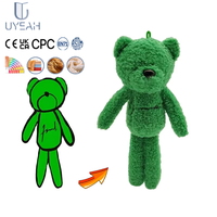 Uyeah Faible MOQ ODM OEM Porte-clés Ours en Peluche Personnalisé, Jouet en Peluche Douce en Coton Rembourré