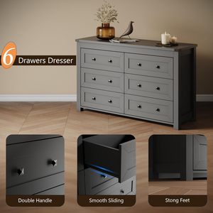 Moderna camera <span class=keywords><strong>da</strong></span> letto cassettone 6 cassetti casale armadio in legno per armadio ampio supporto TV per corridoio <span class=keywords><strong>ingresso</strong></span> soggiorno - Product Image 5