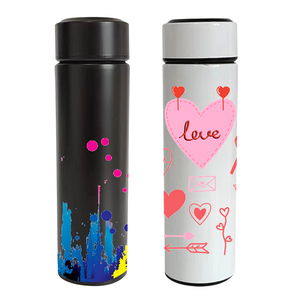 Thép không gỉ cách điện termos Waterin farenheit kiểm soát nhiệt độ cốc cốc dẫn hiển thị nhắc nhở 500ml chai nước thông minh - Product Image 2