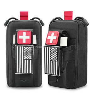 Pochette tactique MOLLE IFAK découpée au laser sur mesure en 1000D, sac médical portable pour garrot et ciseaux de traumatologie, premiers secours en extérieur - Product Image 1