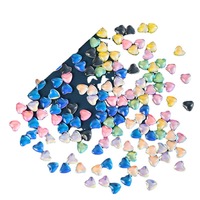 Kristal Berlian Rhinestone Bentuk Hati Pipih 4 mm untuk Dekorasi Desain Seni Kuku