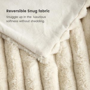 <span class=keywords><strong>Manta</strong></span> Eléctrica de Felpa para Dormitorio, Cómoda y Suave, Lavable a Máquina, Imitación Piel de Conejo, Control Inteligente - Product Image 6