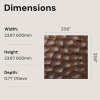 Panneau mural en bois massif texturé, nid d'abeille, sculpté en 3D, pour décoration murale intérieure, OEM personnalisé