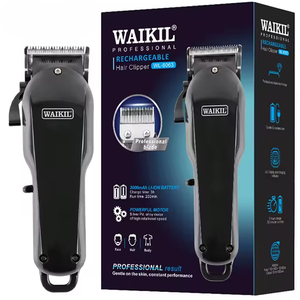 WAIKIL professionale Cordless elettrico rasatura macchina miglior barbiere <span class=keywords><strong>capelli</strong></span> <span class=keywords><strong>per</strong></span> Clipper <span class=keywords><strong>per</strong></span> gli uomini nuovo acciaio inox inglese - Product Image 1