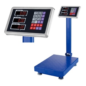 TCS Beste Qualität <span class=keywords><strong>150kg</strong></span>/300kg Elektronische Preiswaage Wiegeplattform mit Rädern - Product Image 1