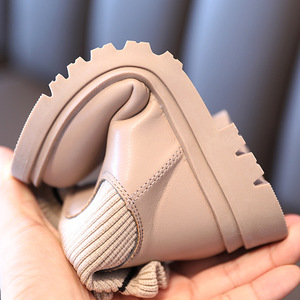 Sepatu bot anak-anak, tren mode baru sepatu bot perempuan bunga merah muda sepatu bot anak-anak dari Cina - Product Image 3