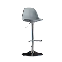 Tabouret de bar pivotant en métal moderne pour bar à domicile, hôtel, villa, salon