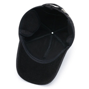 Men's Twill Baseball Cap With Fleece Lining Warm Winter Hat For Outdoor Activities - Product Image 2