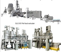 Ligne de production de machines de fabrication d'aliments pour animaux de compagnie (chiens, chats, poissons) de haute qualité, professionnelle, automatique, à double vis extrudeuse complète