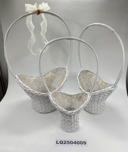 Hot Sale White <b>Willow</b> Wicker Gift <b>Basket</b> Handmade Storage <b>Basket</b> for Home Decoration Plant Shopping <b>Basket</b> - Product Image 3