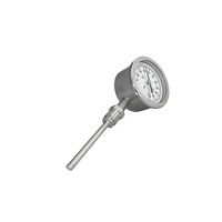 Jauge de température de type vertical en acier inoxydable de 2.5 pouces 63mm thermomètre bimétallique de haute précision pour la marine