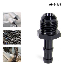 Adaptador de Tubería de Aceite de Aleación de Aluminio AN6 AN10, Conector Invertido Estilo Pagoda, Negro, para Modificación de Automóviles - Product Image 3