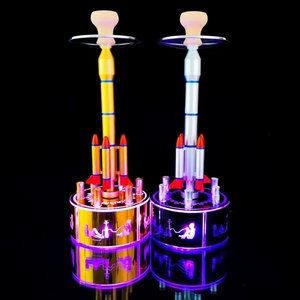 Ensemble Chicha de Fête Haut de Gamme avec 6 Tuyaux et Lumière LED, Kit Complet Chicha LED Rocket pour Salon de Chicha - Product Image 6