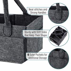 Portable Holder Tote Bag for <b>Changing</b> Table Car Travel Baby Diaper Caddy Nursery Organizer - Product Image 3