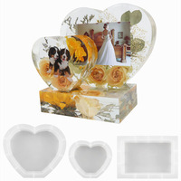 Early Riser Amour Cadre Photo Ornements DIY Cristal Colle Résine Époxy Long Reste Assuré Combinaison Miroir Silicone Moule