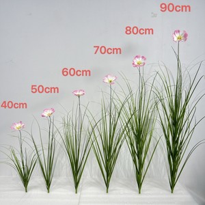 Fiori Artificiali Cosmos <span class=keywords><strong>in</strong></span> Stile Country, Bouquet Floreale Finto con Foglie per Decorazione Domestica, Sfondo per Parete e Vaso - Product Image 1