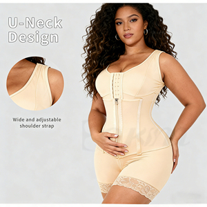 Shapewear pour femmes, contrôle du ventre, bretelles réglables, fermeture éclair, taille <span class=keywords><strong>de</strong></span> sablier, gaine <span class=keywords><strong>de</strong></span> taille, lifting des fesses, shapewear intégral une pièce - Product Image 3