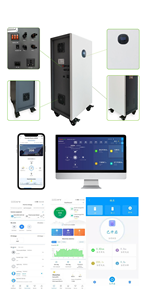 15kWh Household <b>Rack</b>-Mounted Hybrid Grid Energy Storage System LiFePO4 Solar Battery with BMS - Product Image 5