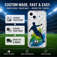 Coque de téléphone personnalisée avec motif de jeu de football, style tendance, coques de téléphone en TPU pour Iphone, Samsung, Huawei, Xiaomi, Oppo, Vivo