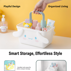 <span class=keywords><strong>Panier</strong></span> de rangement en plastique mignon fabriqué en usine, <span class=keywords><strong>panier</strong></span> portable Kawaii pour organiser les jouets et articles divers des enfants - Product Image 3