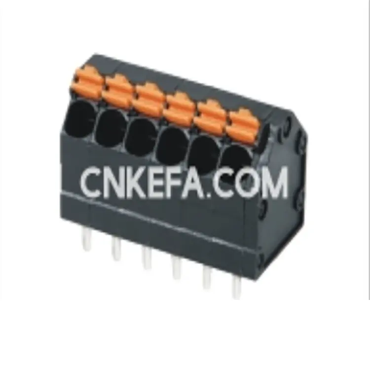 Haute qualité KFM736L-3.5/5.0mm pas 2 broches 300v 9a 22-16AWG PCB ressort bornier connecteur