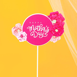 Adornos para Pastel del Día de la Madre, la Mejor Mamá del Mundo, Adorno Floral para Cupcakes, Regalo del Día de la Madre, Decoración para Pasteles de Cumpleaños y Postres - Product Image 2