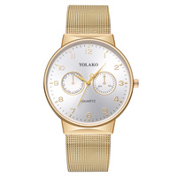Montre Homme Personnalisée à Deux Cadrans, Bracelet Milanaise, Quartz, Aiguilles, Écologique, Tendance, Meilleure Vente à l'Export